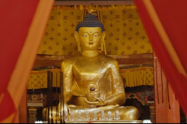 The Hemis Monastery Golden Stupa